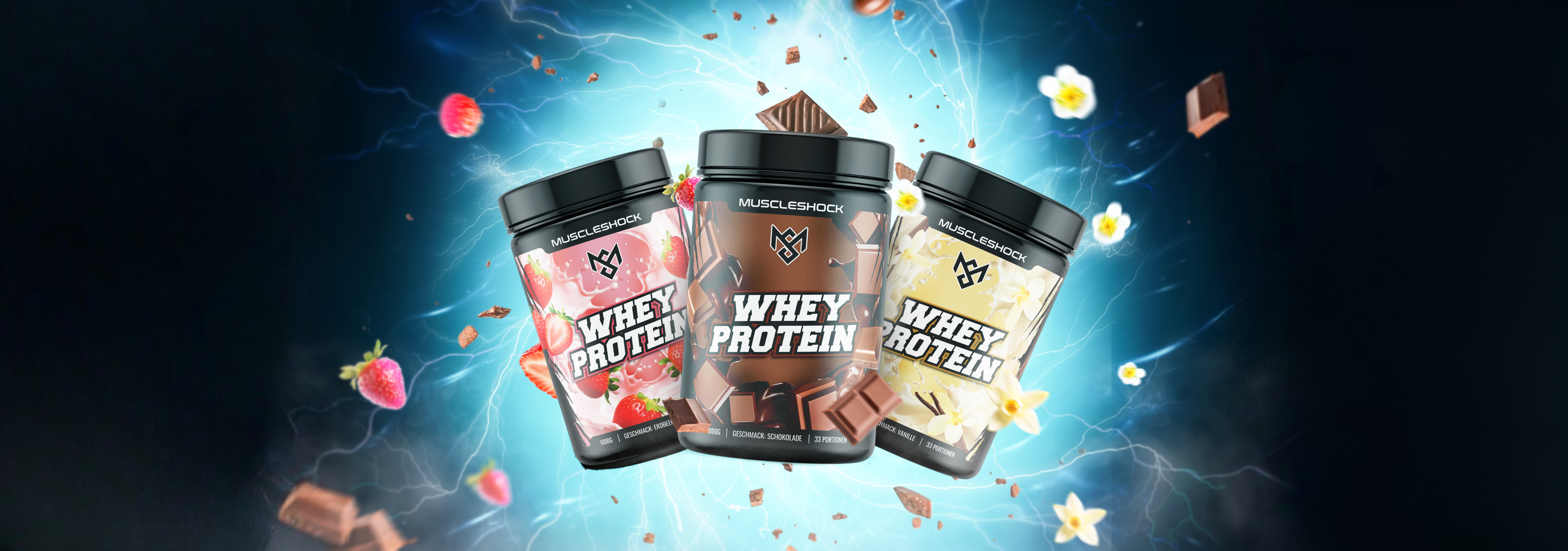 Muscleshock Produkte für regelmäßiges Krafttraining