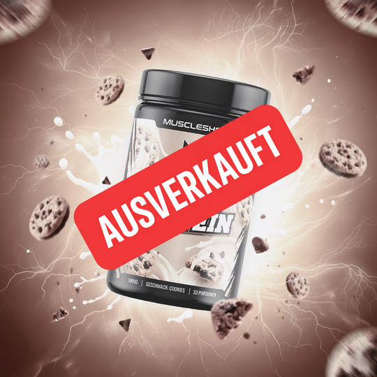 Hochwertiges Whey Protein Pulver von Muscleshock für tägliche Proteinzufuhr