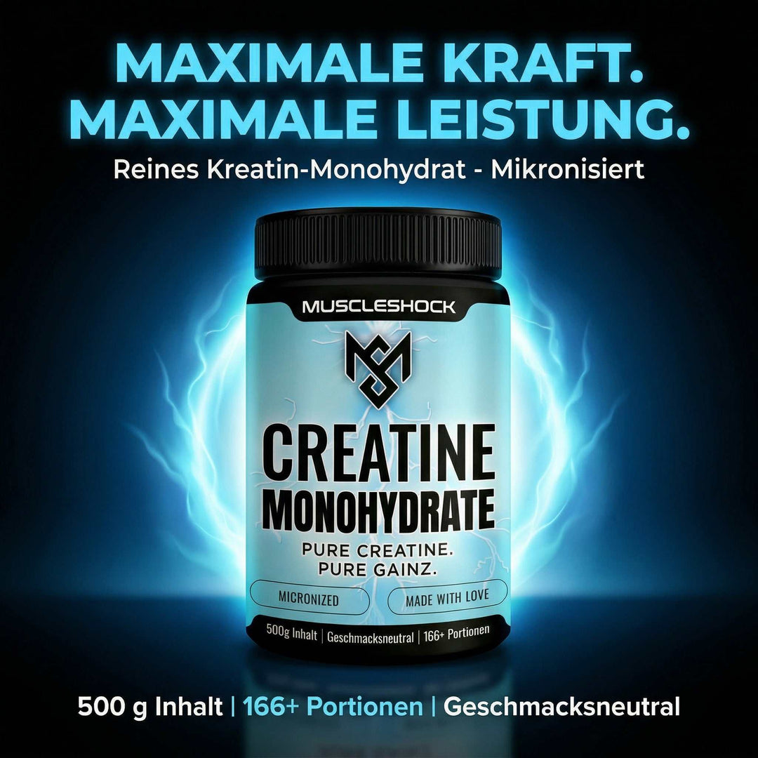 Creatin Monohydrat Supplement für Kraft, Leistung und Muskelaufbau