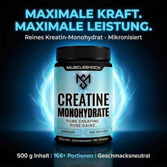 Creatin Monohydrat Supplement für Kraft, Leistung und Muskelaufbau