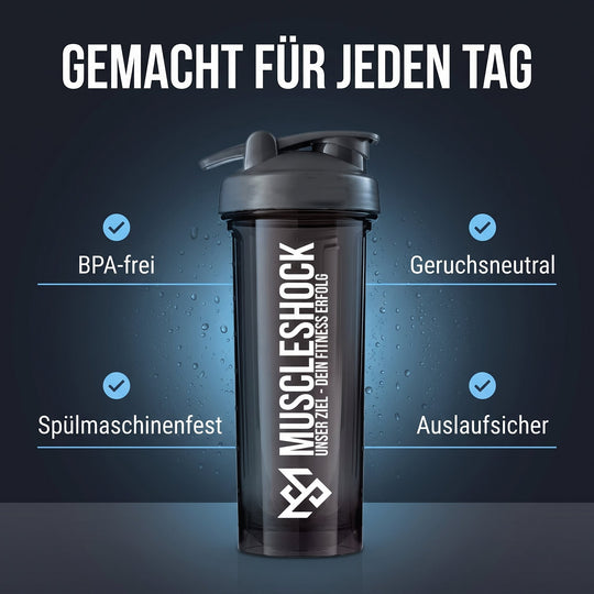 Shaker Midnight Black – BPA-frei, spülmaschinenfest, geruchsneutral, auslaufsicher