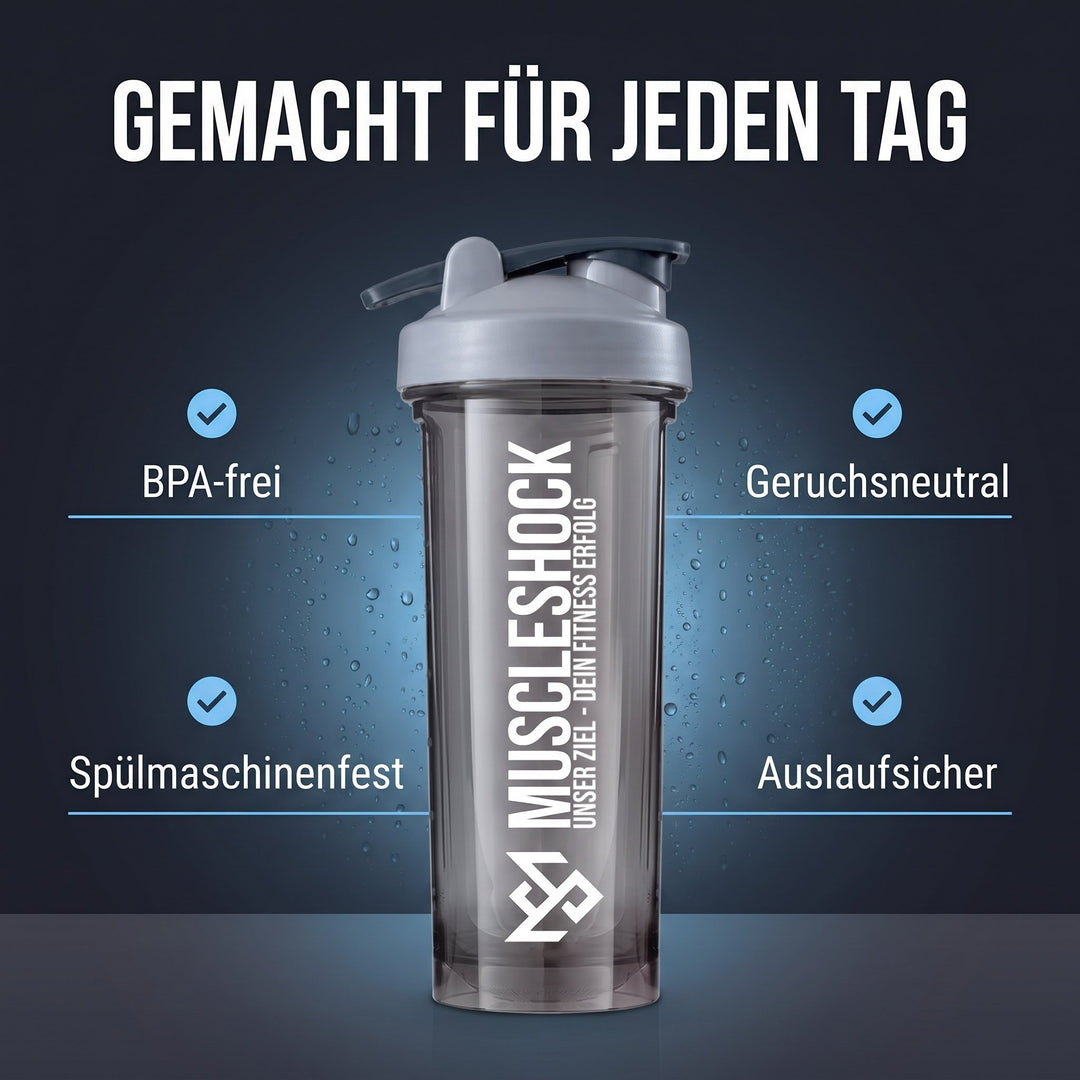 Shaker Nebula Grey – BPA-frei, spülmaschinenfest, geruchsneutral, auslaufsicher