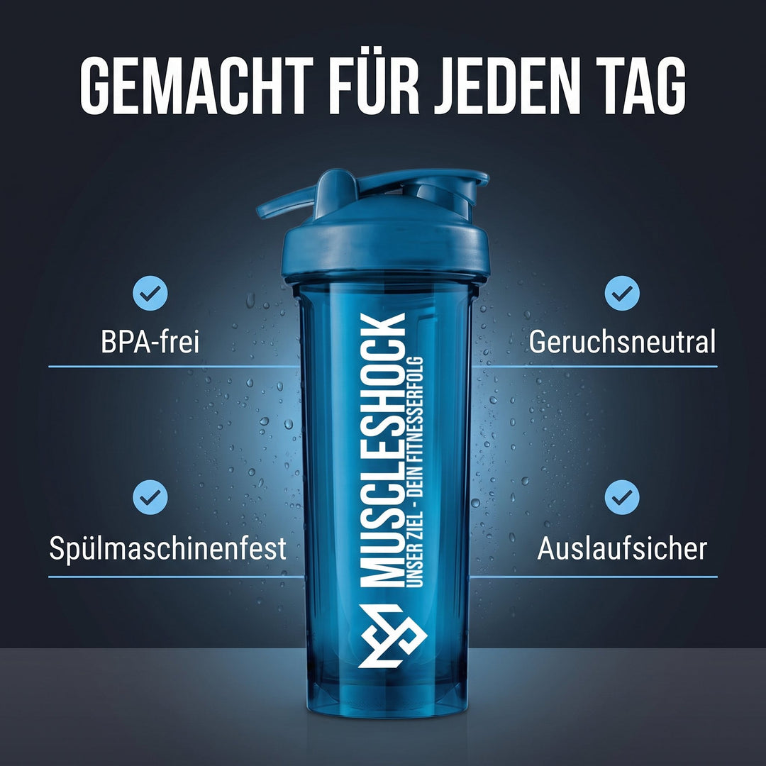 Shaker Ocean Blue – BPA-frei, spülmaschinenfest, geruchsneutral, auslaufsicher