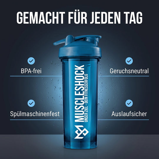 Shaker Ocean Blue – BPA-frei, spülmaschinenfest, geruchsneutral, auslaufsicher